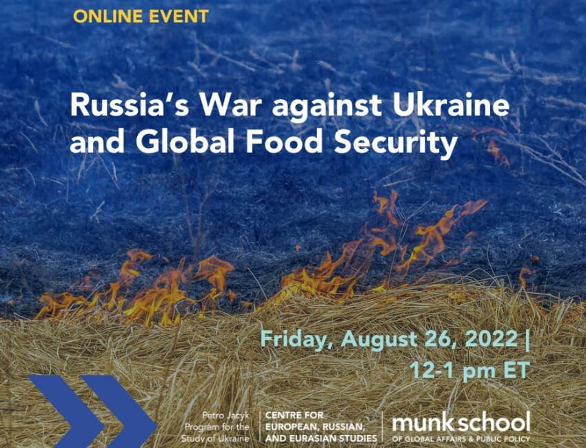 Russia’s War against Ukraine and Global Food Security - HREC